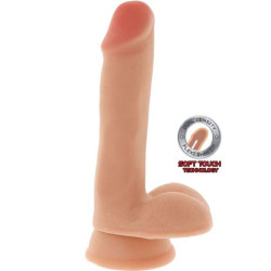 Get Real - Gode Double Densité 17 Cm Balles Peau